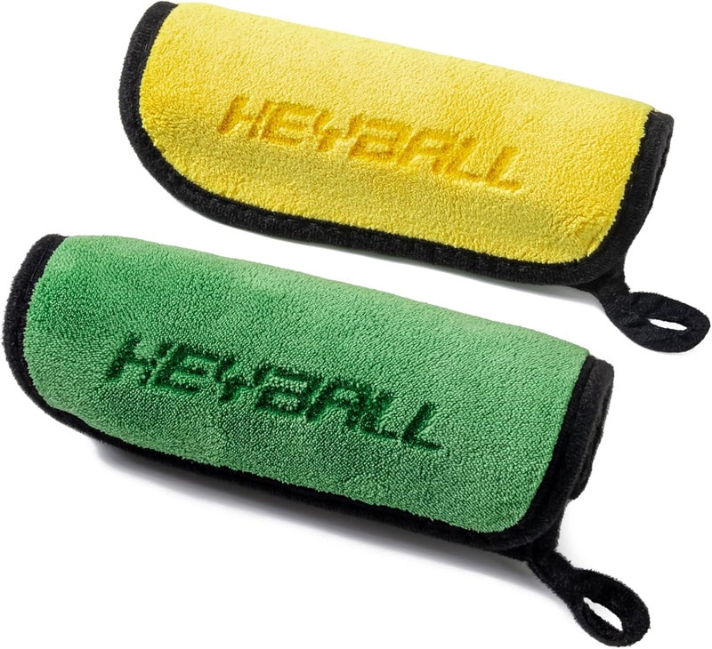 HEYBALL Premium Billiard Cue Cleaning Towels 2‑Pack, 16 x 12 in 800 GSM Microfiber Cloth – Ultra‑Thick Lint‑Free Wipe for Pool Cue, Balls & Table – Hanging Loop - Image 1